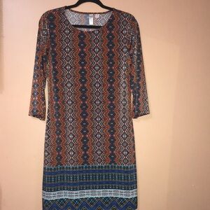 Women’s Multicolor Patterned Dress Size Small